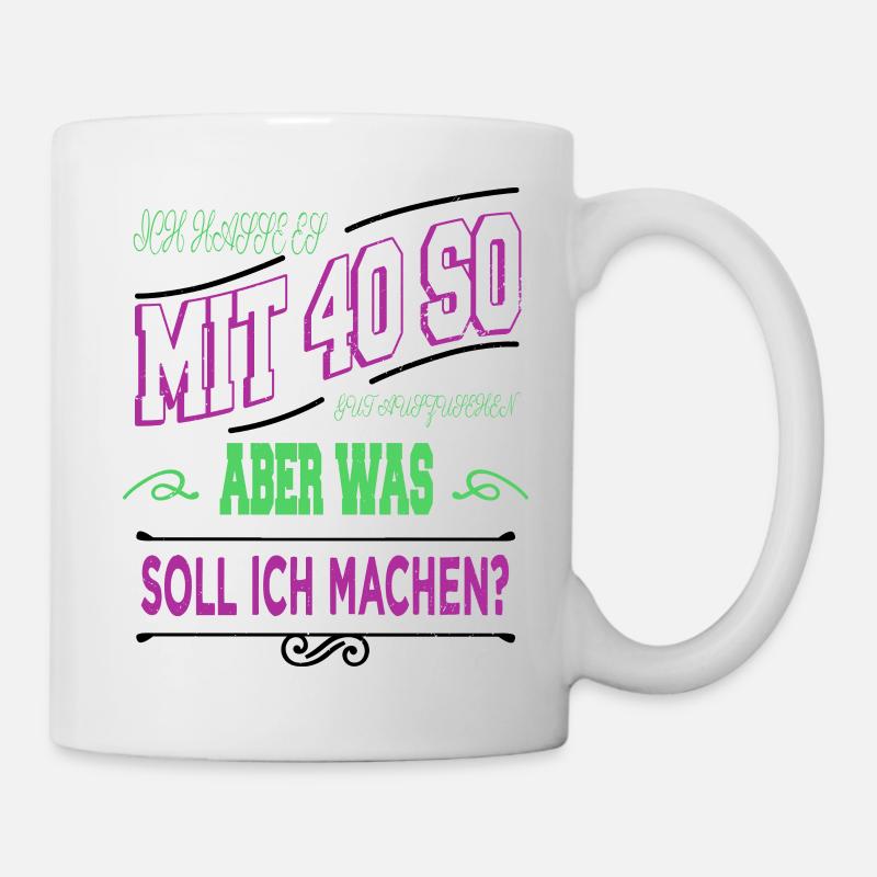 humor geburtstagsgeschenk elternzeit - Tasse - Weiß