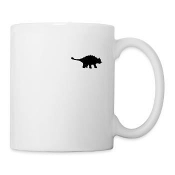 Badge - Dinosaure mignon Ankylosaurus - Mug blanc - blanc - Droite