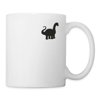 Badge - Cute Dinosaur Diplodocus - Mug - white - Right