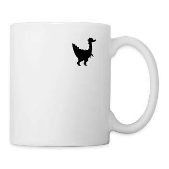 Badge - Mignon Dinosaure Gallimimus - Mug blanc - blanc - Droite