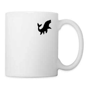 Badge - Mignon Dinosaure Mosasaurus - Mug blanc - blanc - Droite