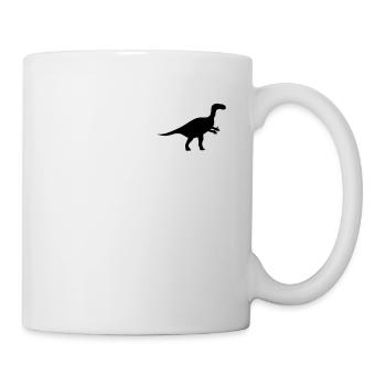 Badge - Mignon Dinosaure Iguanodon - Mug blanc - blanc - Droite