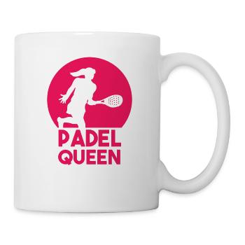Padel Paddle Tennis Sport Queen Heart I Cadeau - Mug blanc - blanc - Droite