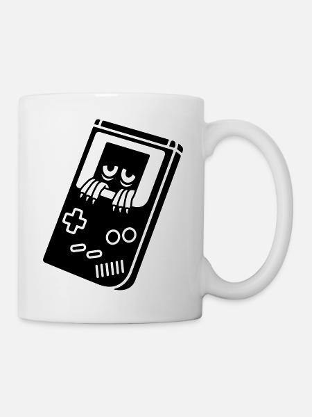 Game Boy with creature - Mug - white