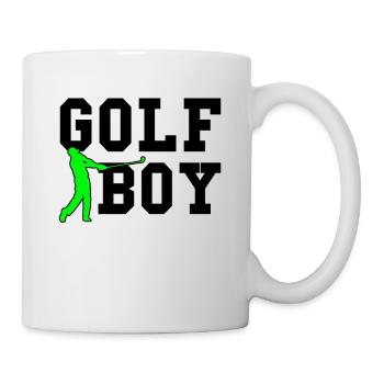 golf boy - Tasse - Weiß - Rechts