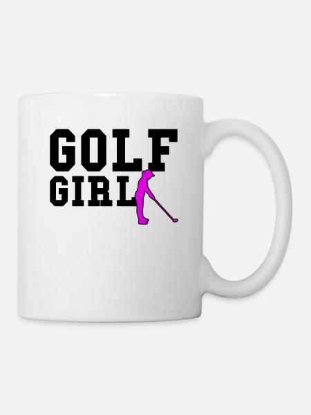 golf girl - Mug - white