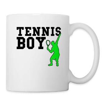 Tennis boy - Tasse - Weiß - Rechts