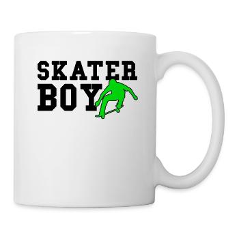 patineur garçon - Mug blanc - blanc - Droite