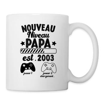 Nouveau Papa En 2023 Humour Cadeau Papa Gamer - Mug blanc - blanc - Droite
