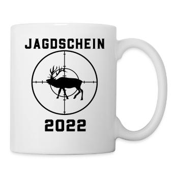 Jagdschein 2022 Jagd grünes Abitur - Tasse - Weiß - Rechts