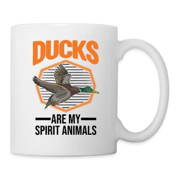 Les canards sont mes animaux spirituels éleveurs de canards - Mug blanc - blanc - Droite
