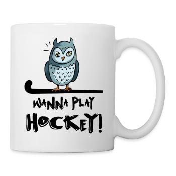 feldhockey hockey fieldhockey wanna play hockey - Tasse - Weiß - Rechts