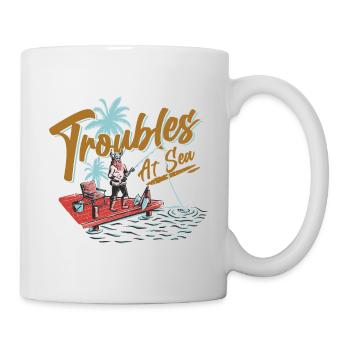 Troubles en mer - Pêche - Norseman - Drôle - Mug blanc - blanc - Droite