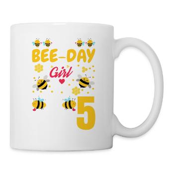 This Bee-day Girl Is Now 5.5. - Mug - white - Right