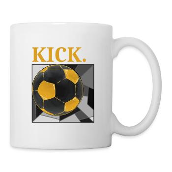 Cool Football Design Training Gold Ball - Mug - white - Right