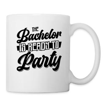 Junggeselle Trinken Schnaps Junggesellenabschied - Tasse - Weiß - Rechts