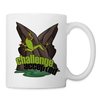 escalade mousqueton glace escalade grenouille grimpante - Mug blanc - blanc - Droite