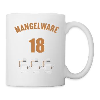 Mangelware Unikat selten 18 Jahre 18. Geburtstag - Tasse - Weiß - Rechts