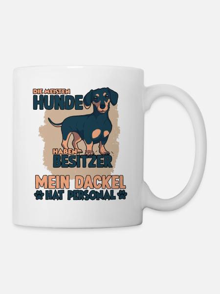 Dackel Gassi Witziges Hundehalter Rauhaardackel - Tasse - Weiß