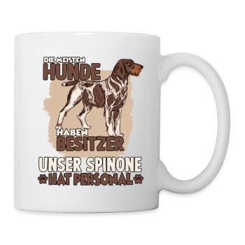 Spinone Hundebesitzer lustiges Hundehalter Gassi - Tasse - Weiß - Rechts