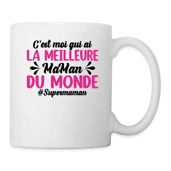 C'est Moi Qui Ai La Meilleure Maman Du Monde - Mug blanc - blanc - Droite