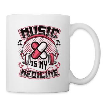 La musique est ma médecine Mélomanes - Mug blanc - blanc - Droite