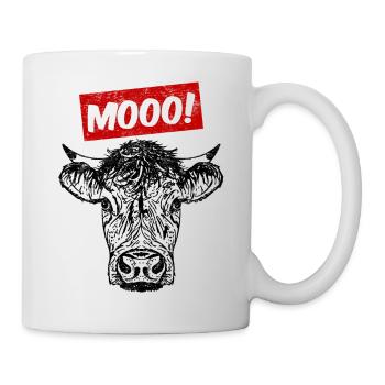Cow Head Farmer Farmer Cowherd Cow Gift - Mug blanc - blanc - Droite
