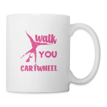 Tumbling Gymnastics Lovers Why Walk - Mug - white - Right