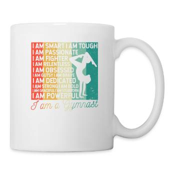 Je suis un gymnaste drôle d’entraîneur de gymnastique - Mug blanc - blanc - Droite