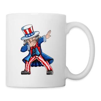 Independence Day USA American Dab Outfit - Mug - white - Right