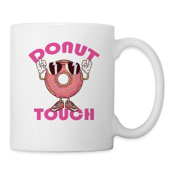 Donut Touch Süßes Halloween Kindertag Feiertag - Tasse - Weiß - Rechts