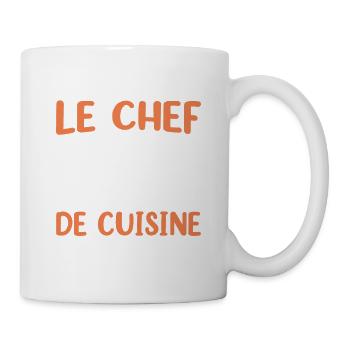Ici C'est Moi Le Chef Cuisine Restaurant Cuisinier - Mug blanc - blanc - Droite