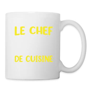 Ici C'est Moi Le Chef Cuisine Restaurant Cuisinier - Mug blanc - blanc - Droite