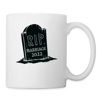 RIP To My Marriage 2022 Funny Gothic Aesthetic Par - Mug - white - Right