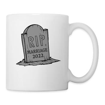 RIP To My Marriage 2022 Funny Gothic Aesthetic Par - Mug - white - Right
