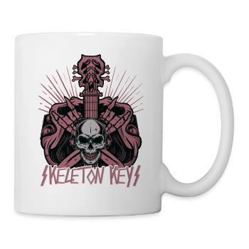 Skeleton Keys - Guitar - Music Band - Rock & Roll - Mug - white - Right