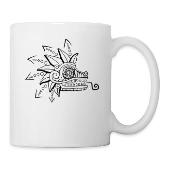 Quetzalcoatl Aztec Maya Feathered Snake - Mug - white - Right