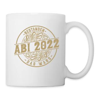 Abitur Gymnasium Damen und Herren Abi 2022 - Tasse - Weiß - Rechts