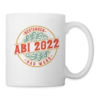 Abitur Gymnasium Damen und Herren Abi 2022 - Tasse - Weiß - Rechts
