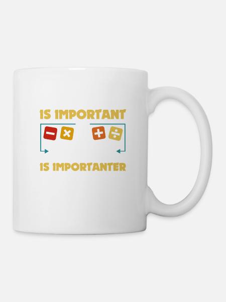 Drôle Math Art Étudiant Jeu de mots Maths Amateurs Cool - Mug blanc - blanc