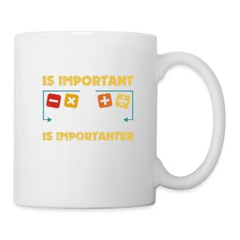 Drôle d’étudiant en mathématiques Drôle d’amoureux des mathématiques - Mug blanc - blanc - Droite