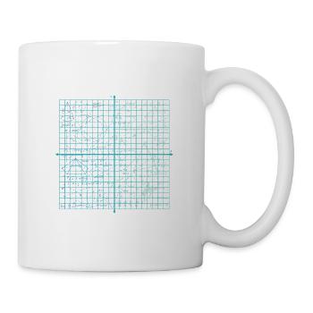 Ich sehe, Sie haben Millimeterpapier, das Sie plotten müssen - Tasse - Weiß - Rechts