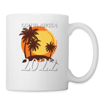 South Africa 2022 Palmen - Tasse - Weiß - Rechts