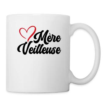 Mère Veilleuse Maman Fête Des Mères Anniversaire - Mug blanc - blanc - Droite