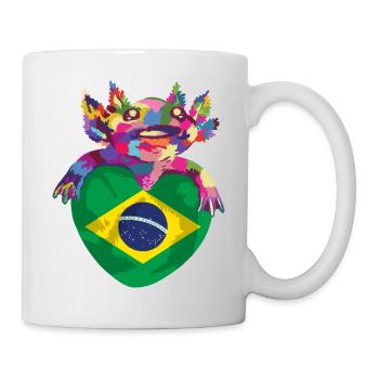 Brazil Flag Brazilian Flag South America - Mug - white - Right
