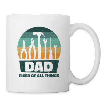 Dad Carpenter Woodworker Woodworking - Mug - white - Right