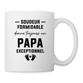 Soudeur formidable et un papa exceptionnel - Mug blanc - blanc - Droite