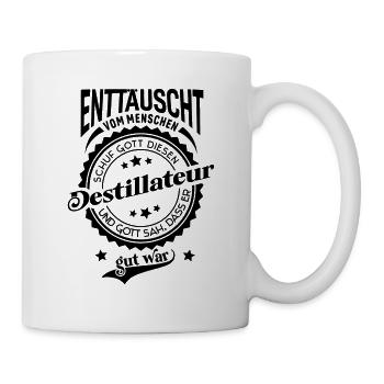 Lustiger Spruch für Beruf Destillateur - Tasse - Weiß - Rechts