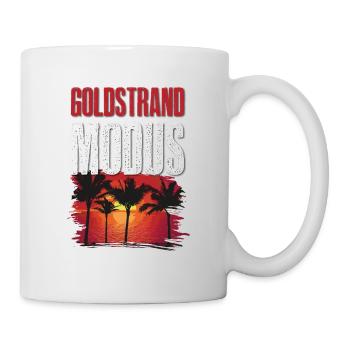 Goldstrand Modus - Tasse - Weiß - Rechts