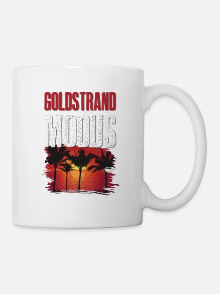 Goldstrand Modus - Tasse - Weiß